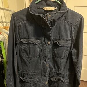 Hollister Navy Blue Utility Jacket